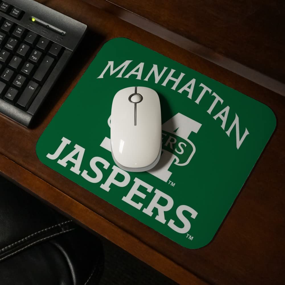 Manhattan College Jaspers Logo Low Profile Thin Mouse Pad Mousepad