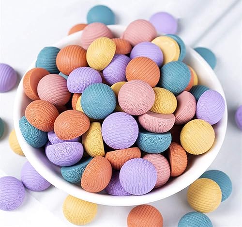 100 dijes de plástico con forma de corazón pequeño, estrella, flor, lazo, cuentas redondas, adornos de cabujones para joyería, tarjetas, álbumes de