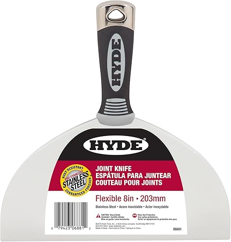 Hyde 06881 Cuchillo para juntas, flexible, 8 pulgadas, sin color