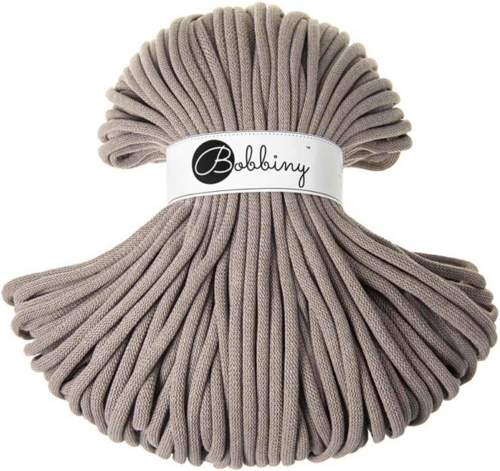 Bobbiny Jumbo 9mm Braided Macrame Cord (Pastel Pink) 108yds/330ft
