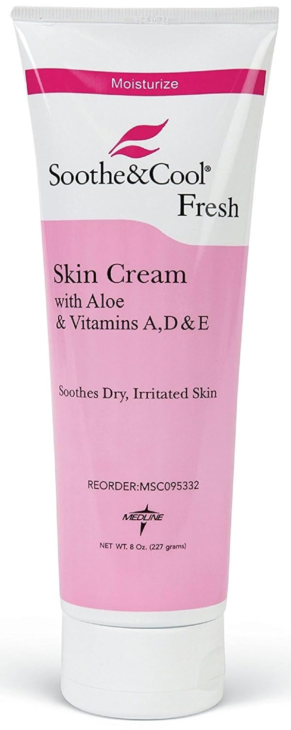 Medline Remedy Essentials Moisturizing Skin Cream, 8 oz., Pack of 12