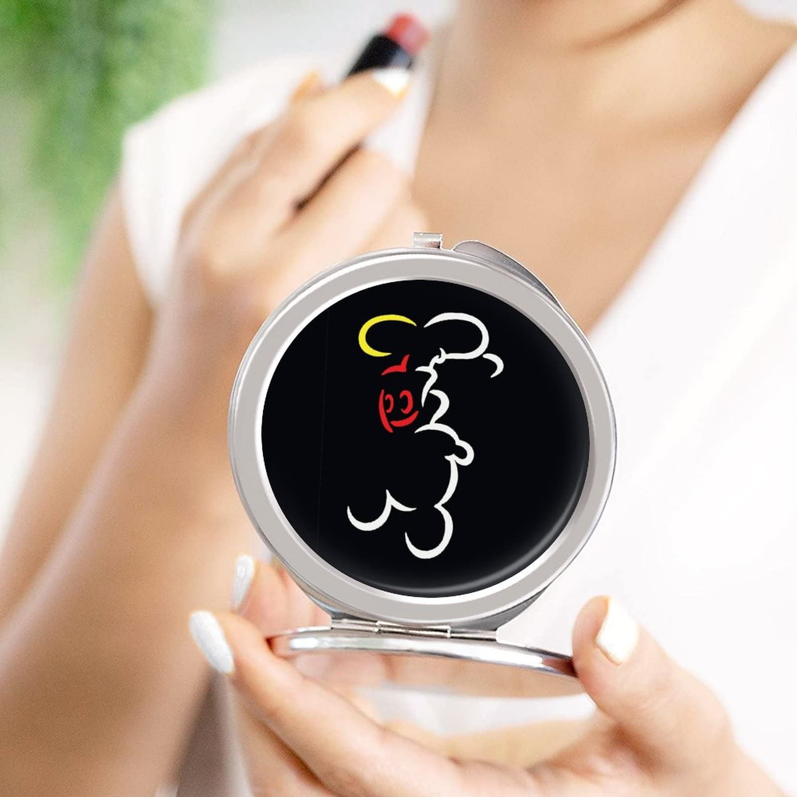 Amazon.co.jp: ミッキーマウス ミッキー 鏡 コンパクトミラー メイク