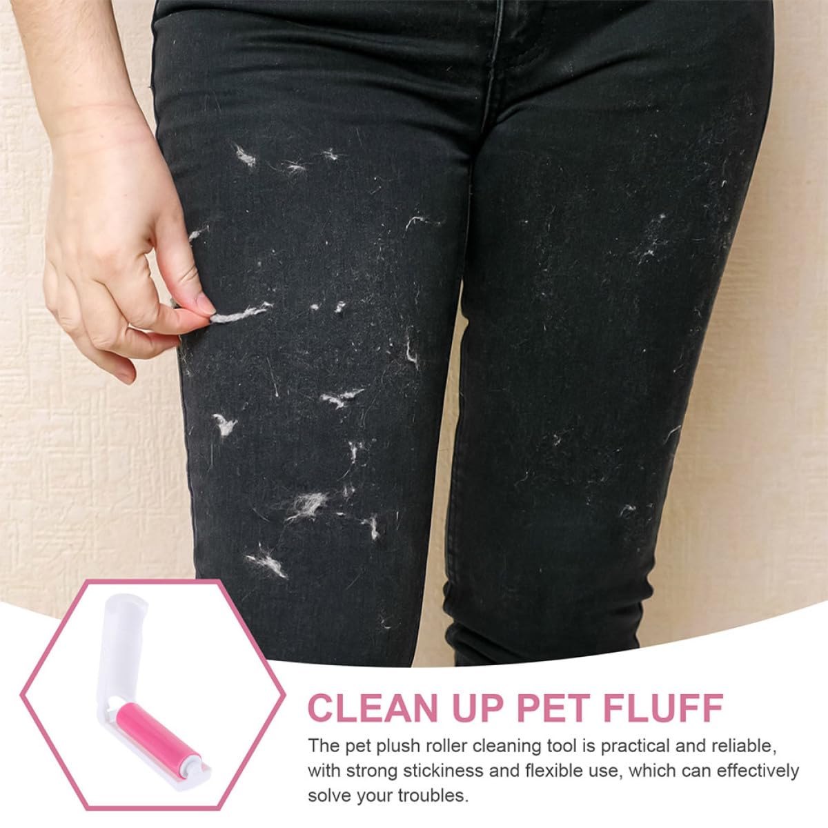 BESTYASH Rullo Adesivo Portatile per Peli di Animali Domestici 20 Pezzi in Plastica Riutilizzabile ed Efficiente la Routine di Pulizia e Viaggi
