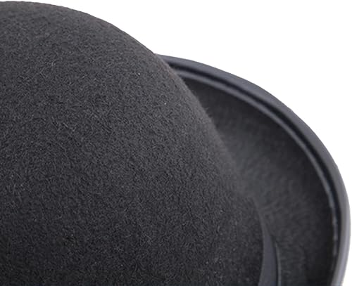 Miniatura 7 de Sombrero de bolichero de Halloween, sombrero de fieltro negro, sombrero de disfraz, sombrero de bombero alto, sombrero de fieltro negro, sombreros