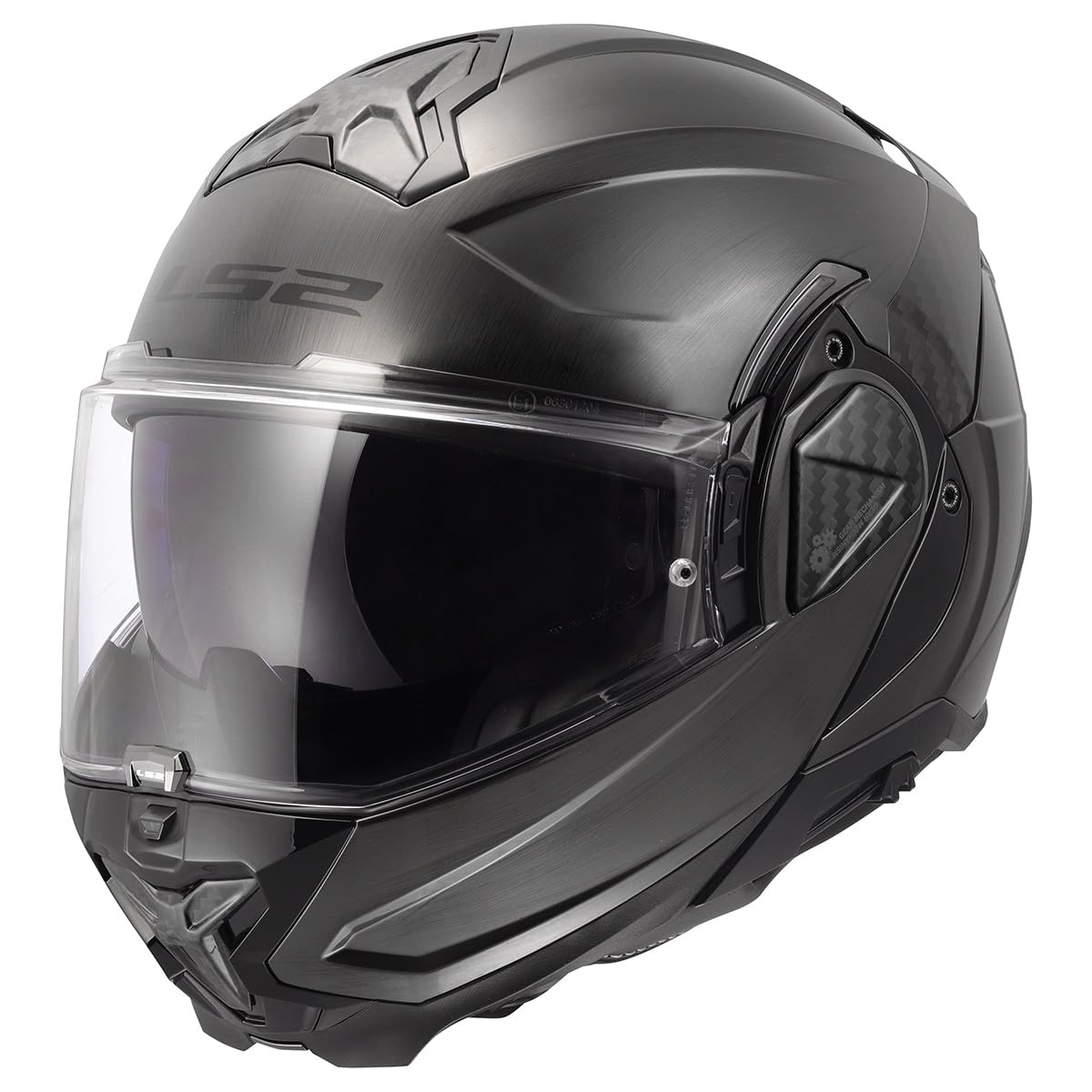 LS2 Helmets Advant II Modular Motorcycle Helmet W/SunShield (Gloss Jeans Gray - X-Small)