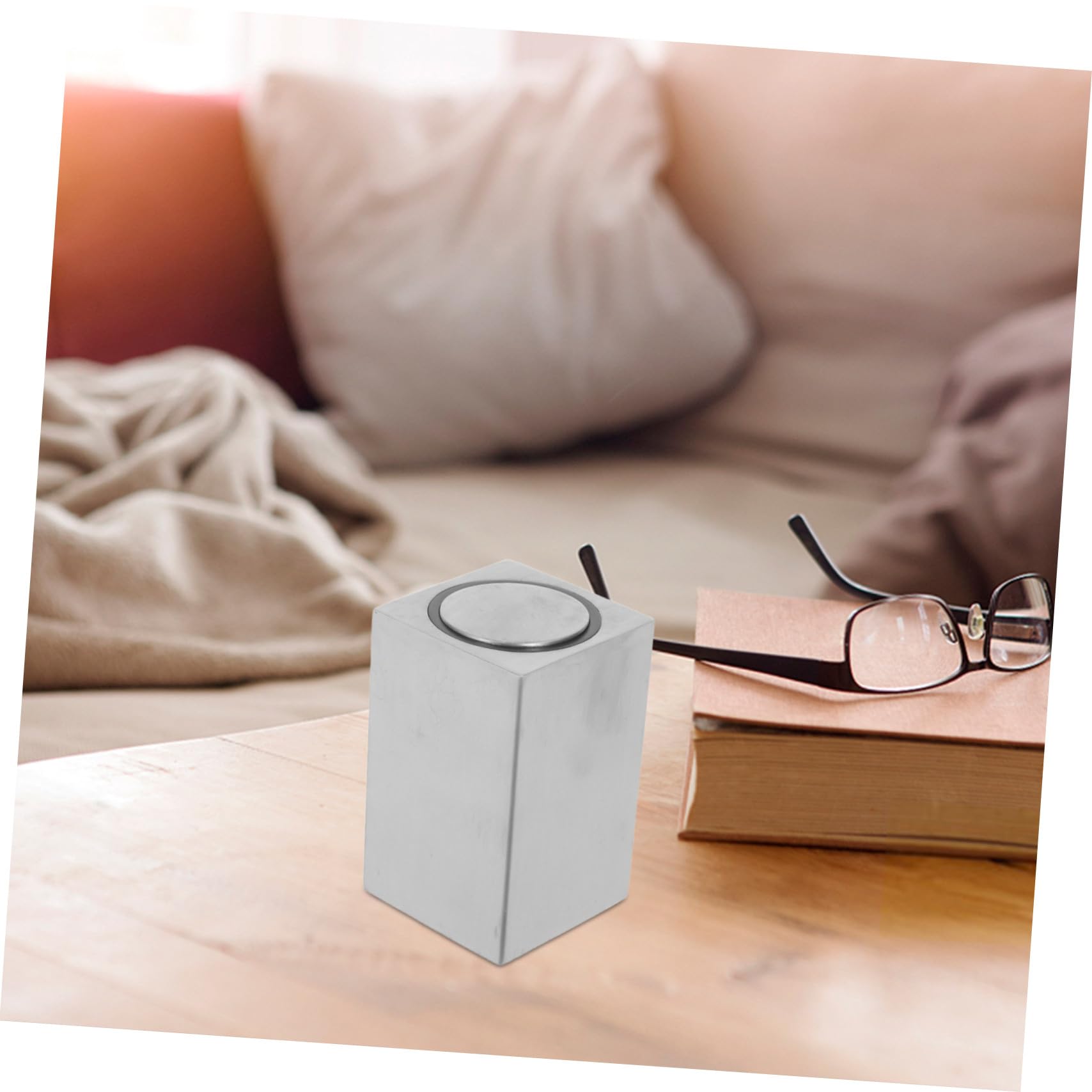 Dispensador de Palillos de Acero Inoxidable 304, Caja Portátil de Almacenamiento Cuadrada, Sistema de Presión Automático, Envase Higiénico para Viajes y Uso en Mesa de Comedor