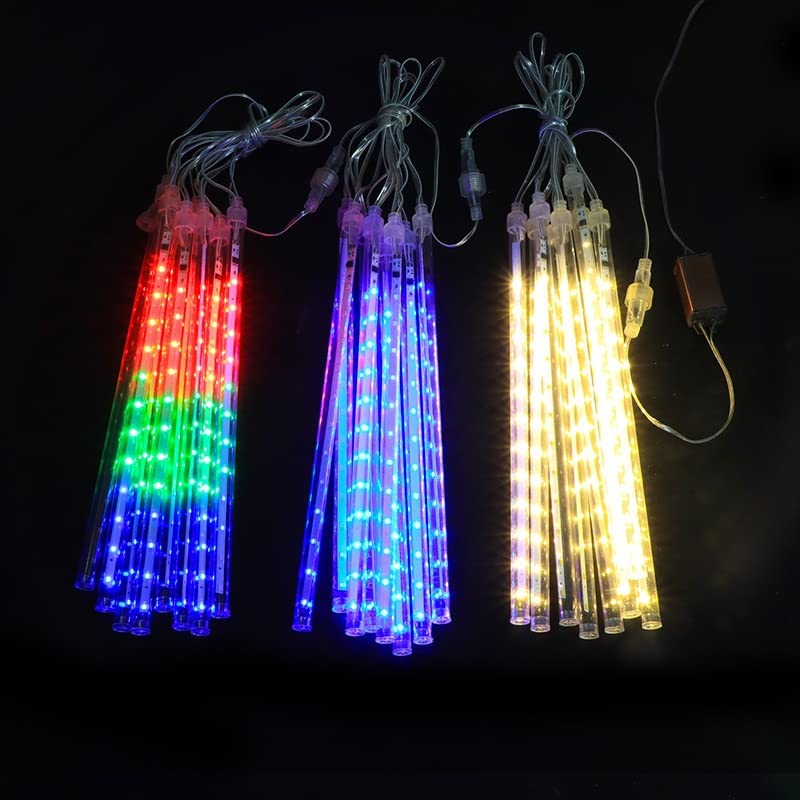 8 Tubes 30cm 144 LED Meteor Shower Rain Lights Waterproof Falling Rain String Lighting P 1065