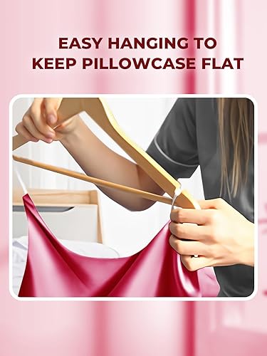 Miniatura 44 de Funda de almohada de seda de morera para cabello y piel, 22 Momme - Funda de almohada de seda natural con cremallera oculta, 6A, suave y lisa de una