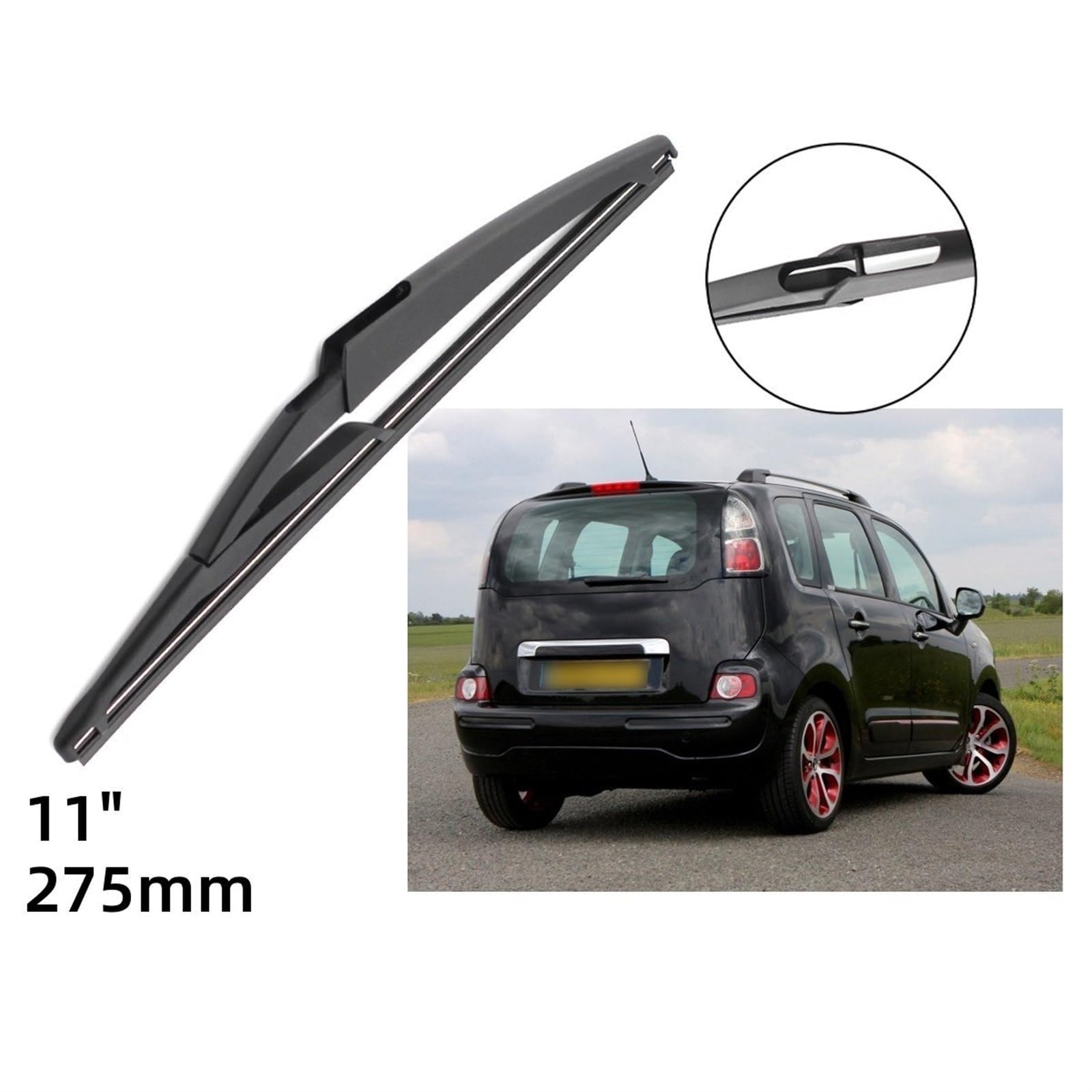 Spazzole tergicristallo per auto Per Citroen C3 Picasso 2011-2017 24"+16"+11" Tergicristalli Anteriori e Posteriori Parabrezza Accessori per Finestre