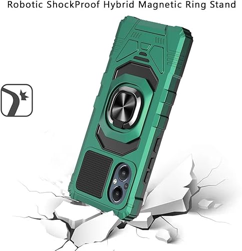 Miniatura 3 de Compatible con Oneplus Nord N20 5G, soporte magnético para anillo de montaje en automóvil cubierta protectora de cuerpo completo prueba de caídas de