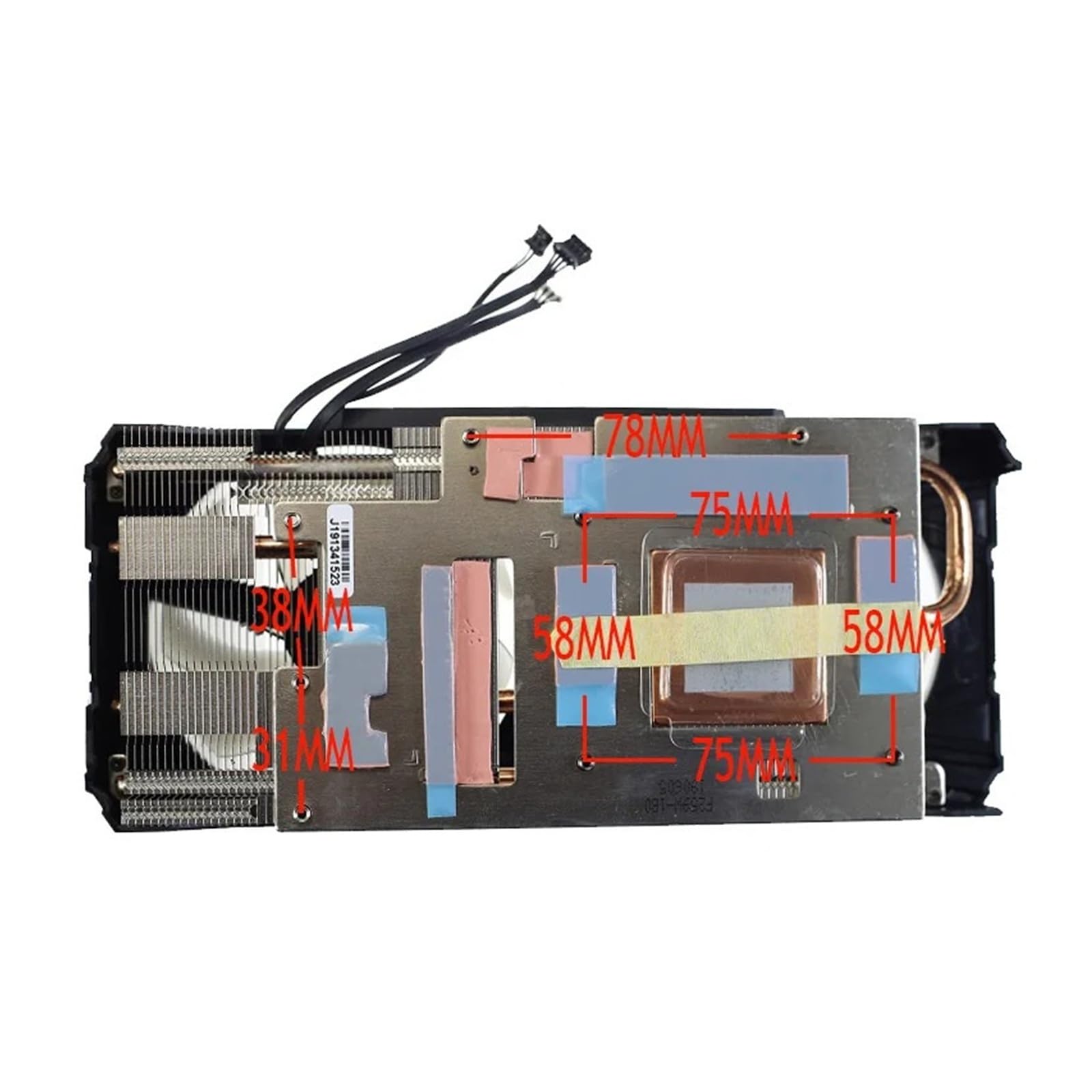 Compatible Con Palit,RTX2060 2060S 2070 Tarjeta Gráfica Refrigeración F259W-1B0 FDC1012S9-C Ventilador Disipador Térmico De Tarjeta Gráfica