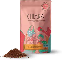 Chiara Café Especial Flor Especial 100% Arábica, Média Torra, Café Torrado e Moído, ou em Grãos 250g - Notas de Caramelo e Mel, Doçura Presente, Ideal para Espresso, Coador e Prensa Francesa (Torrado e moido)