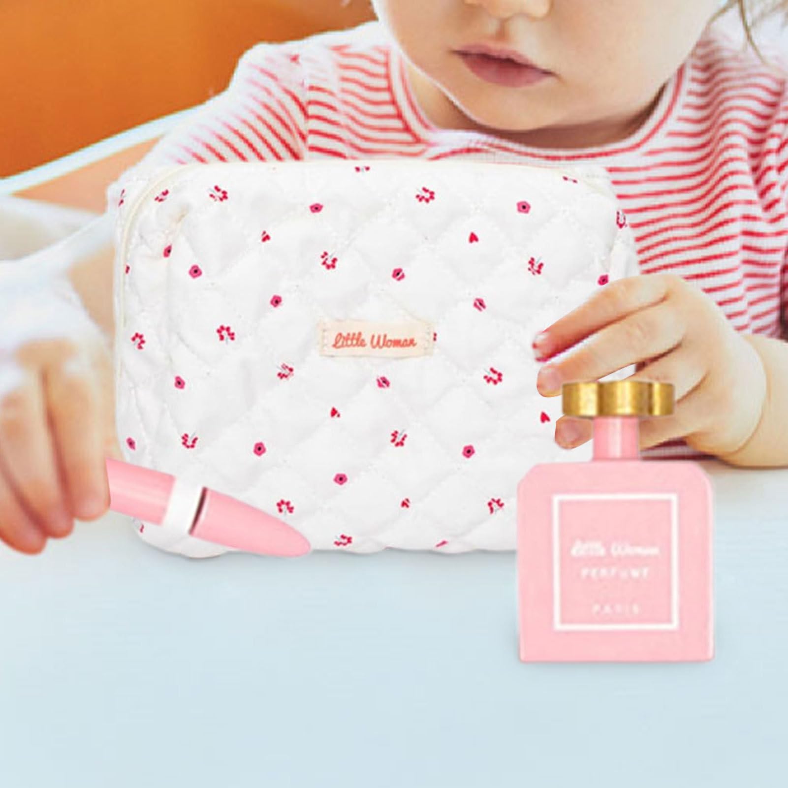 Juego de juguetes de maquillaje de madera, maquillaje de madera