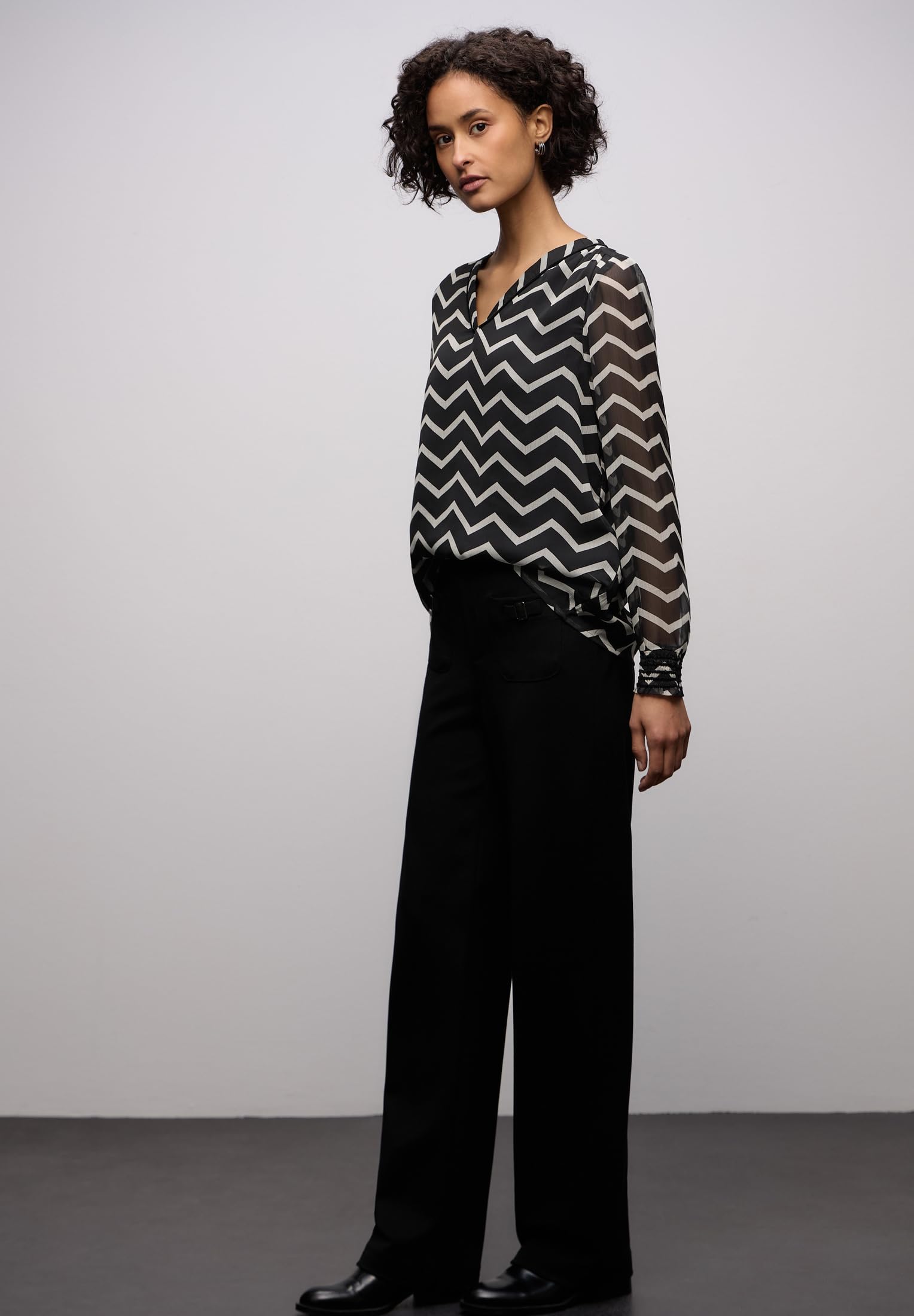 Street One Damen Chiffon Tunika mit Tape