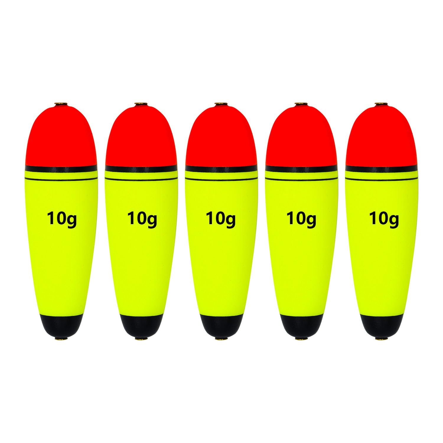 Fishing Floats Slip Bobbers, EVA Slider Bobbers for Sea Fishing, Freshwater Saltwater, 5PCS Floatage 0.75oz 1.76oz 2.82oz