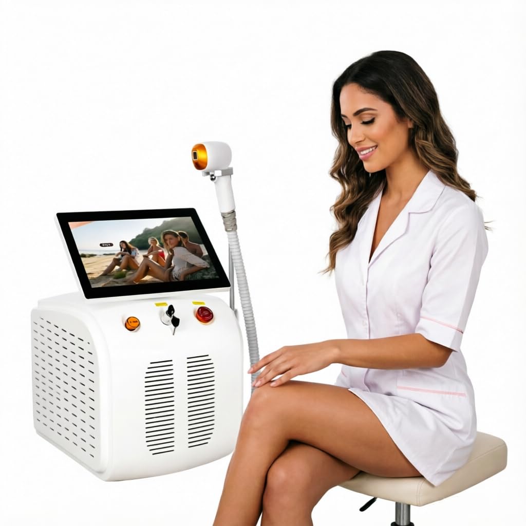 Myoslim Portable Full Body Hair Removal Machine For Men And Women, Home & Professional Use, White