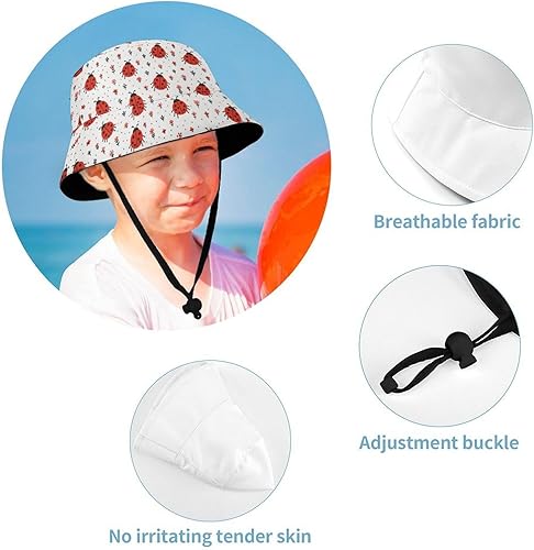 Miniatura 4 de Kids Hats Ladybugs Boy Girl Beach Summer Bucket Travel Sun Hat Cap Fisherman Hats for Toddler Children