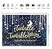 Twinkle Twinkle Little Star Backdrop Night Sky Shinning Star and Moon Galaxy Space Photography Background Glitter Star Children Birthday Baby Shower Party Supplies 7x5FT