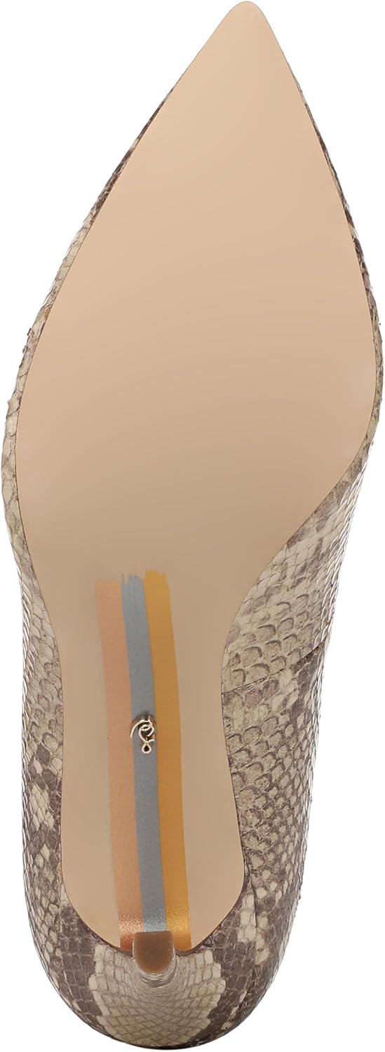 Sam Edelman Women's Hazel Pump, Sesame Snake, 8