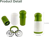 Vista 2 de Molinillo de hierbas y picador de verduras, ideal para moler verduras y hierbas (verde)