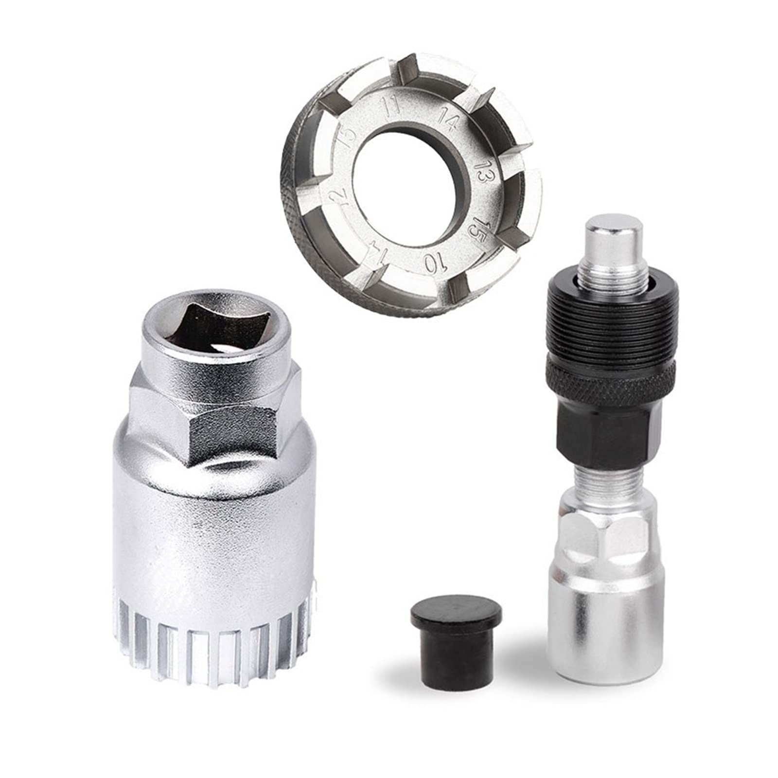 LamaMe TRUSTTWO - Kit de herramientas para reparación de bicicleta, cortador de cadena de bicicleta, rueda libre, caja de volante, piñón, extractor, conjunto multiservicio The New