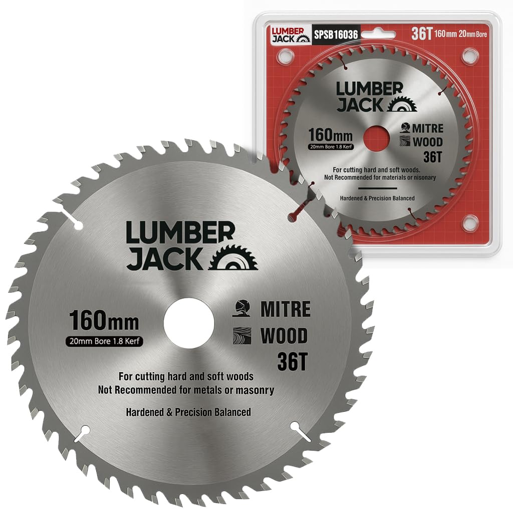 Lumber Jack Tct Circular Wood Saw Blade 160Mm X 20Mm X 36T For Festool Ts55 Bosch Makita Etc 5060429095662