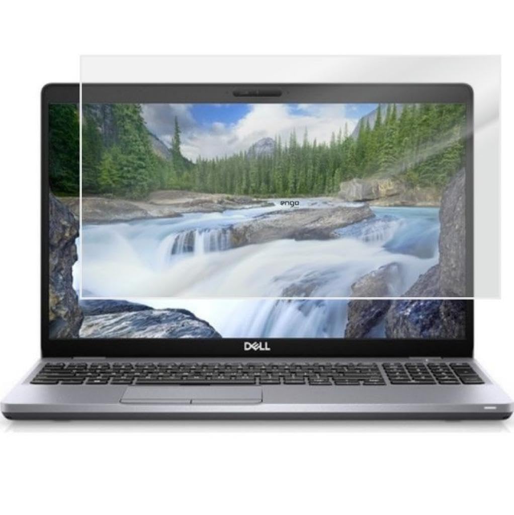 Engo Dell Latitude 5510 15.6 İnç İle Uyumlu Mat Ekran Koruyucu Notebook, Yansıma Ve Parlama Önleyici Parmak İzi Bırakmayan Laptop Koruma, 9H Temperli Kırılmaz Esnek Nano Cam