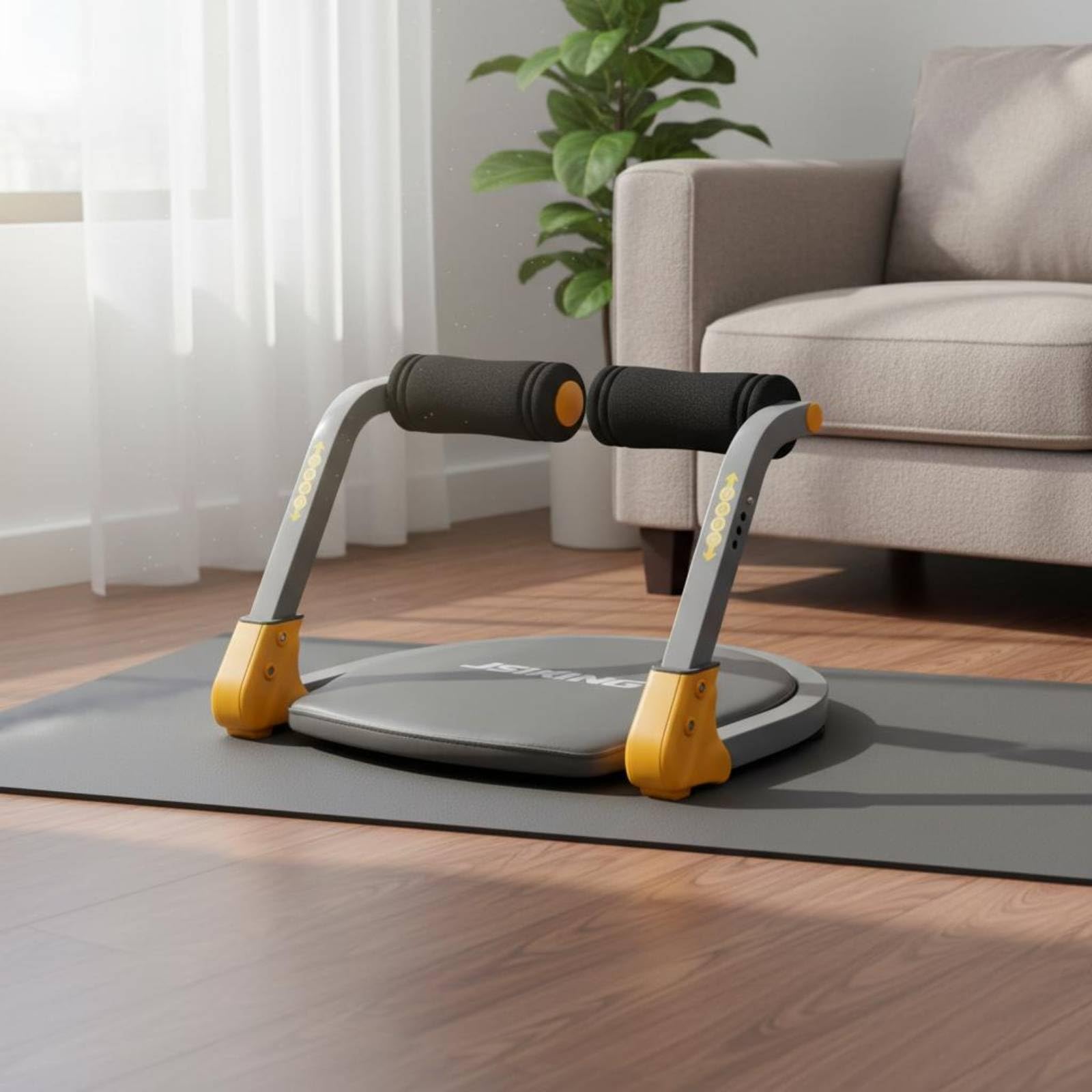 Addominale Addominali Pieghevole Attrezzo Addominali Core con Base Ammortizzata E Appoggi Ergonomici Antiscivolo Adatta per Routine Casa Programmi Giornalieri