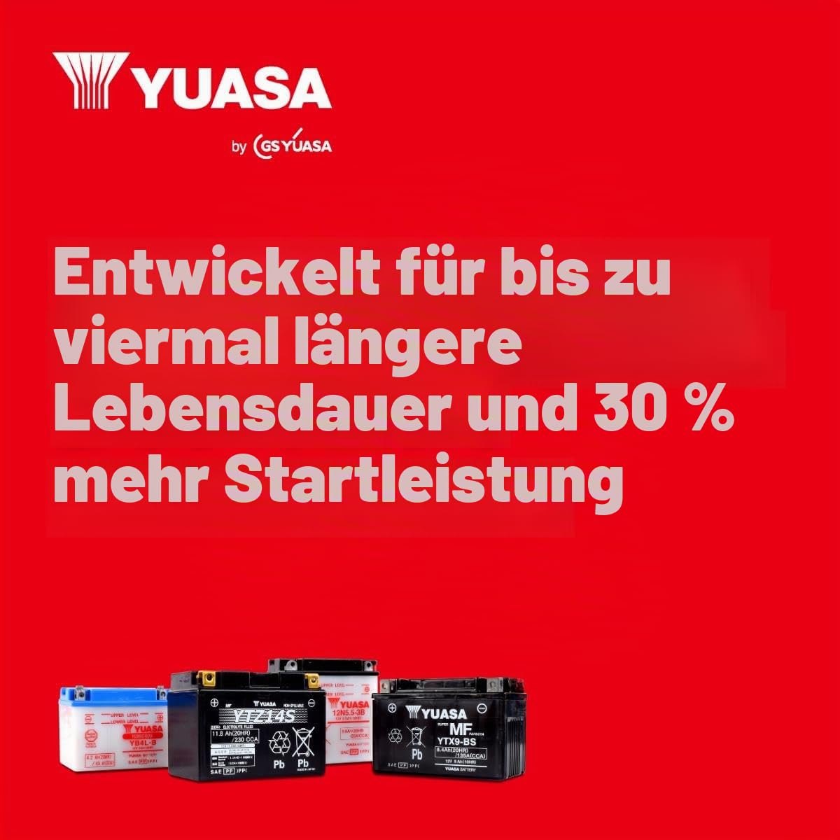 Yuasa TTZ14S 12V 230 CCA Hochleistungs-VRLA-Motorradbatterie | Hochleistung, VRLA-Technologie, Zuverlässig & Langlebig, Effizient