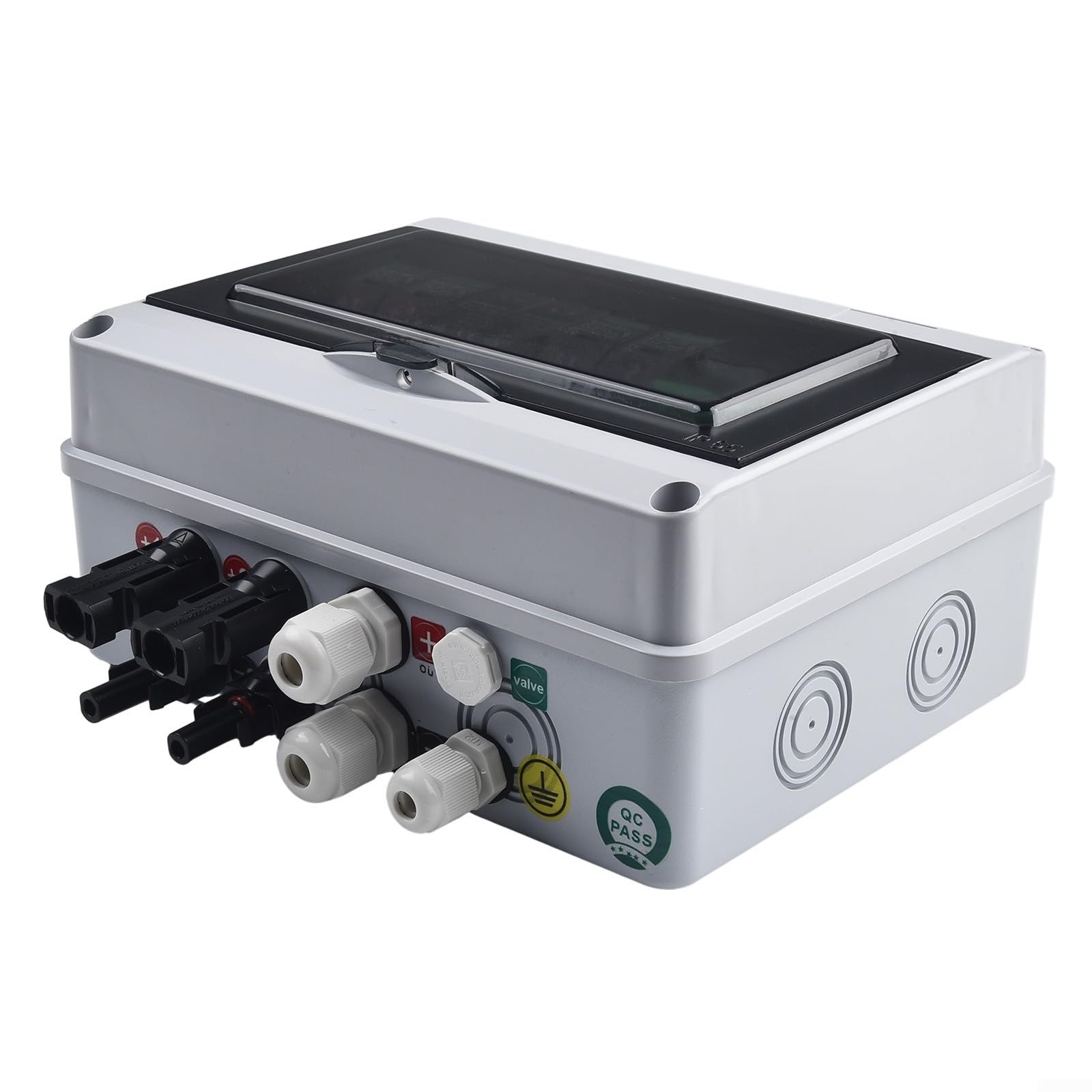 Scatola combinatrice fotovoltaica 2 in 1 out 550V con fusibile CC e MCB per uso esterno Protezione da sovratensione e sovraccarico per sistemi solari