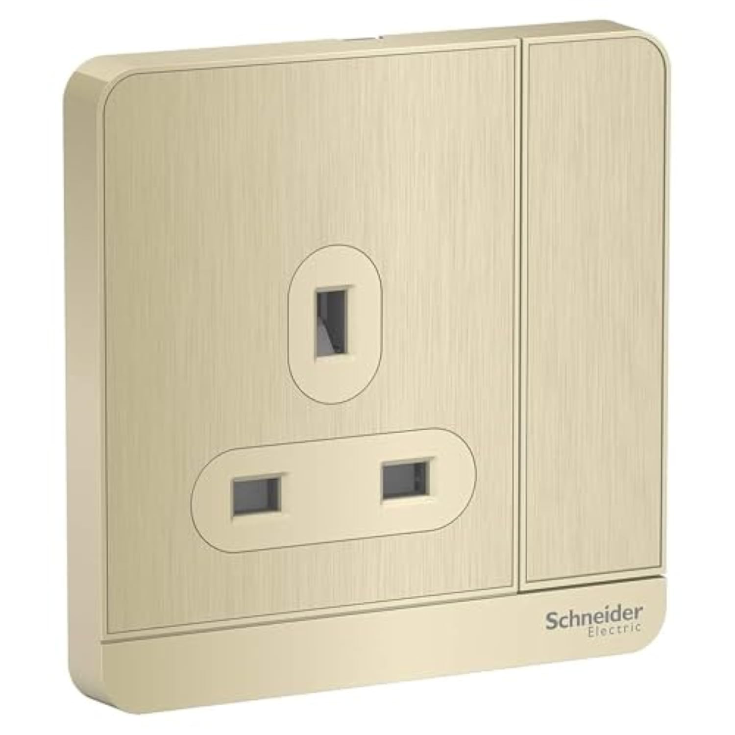 AvatarOn E8315_GH_G12 switched socket 3P 13A 250V Metal Gold Hairline