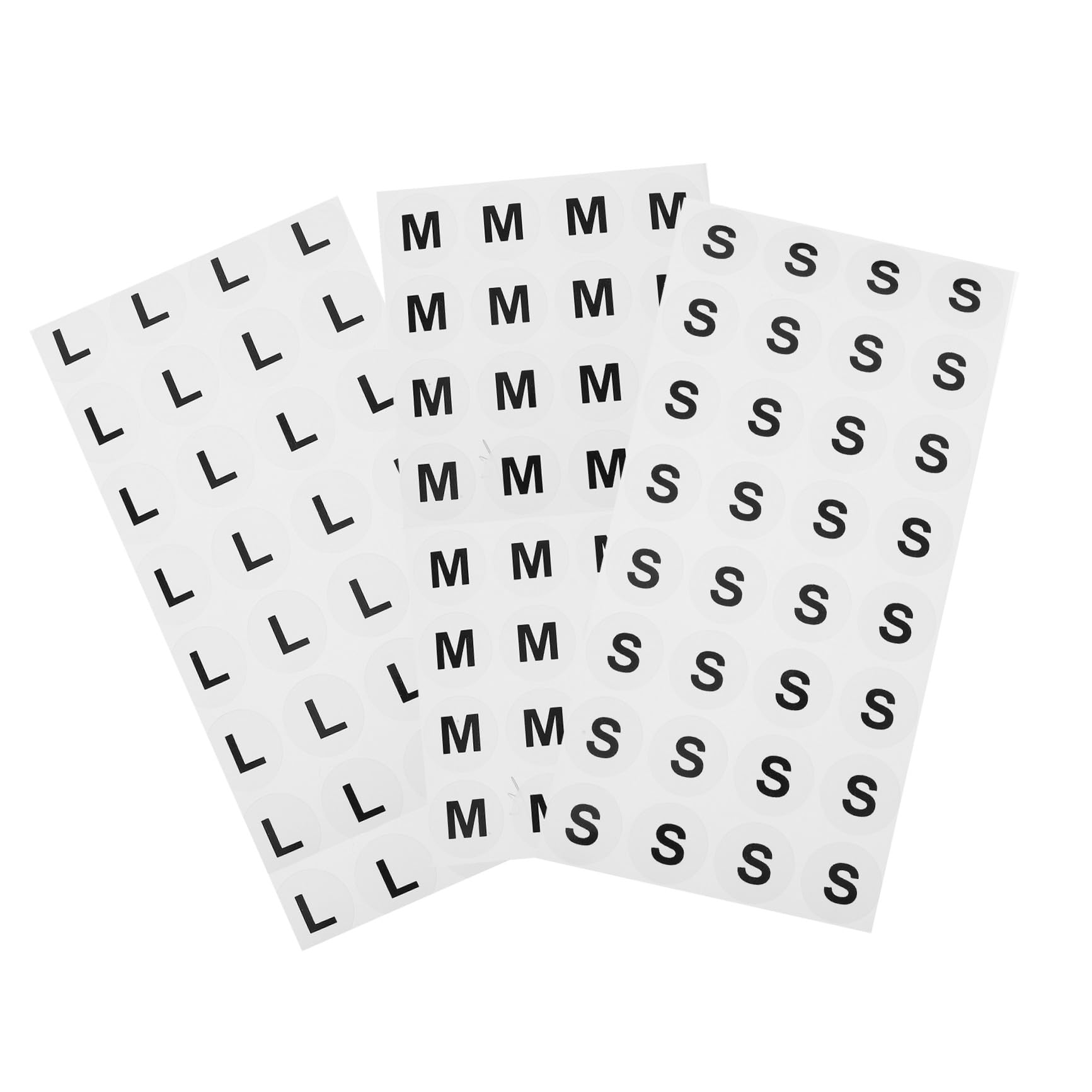 DOITOOL 3 Ensembles Autocollants Petites Étiquettes Adhésives Pour Vêtements Tissu Étiquette Autocollantes Etiquettes Autocollantes Étiquettes De Taille Ronde Papier Kraft 1500 Pièces * 3