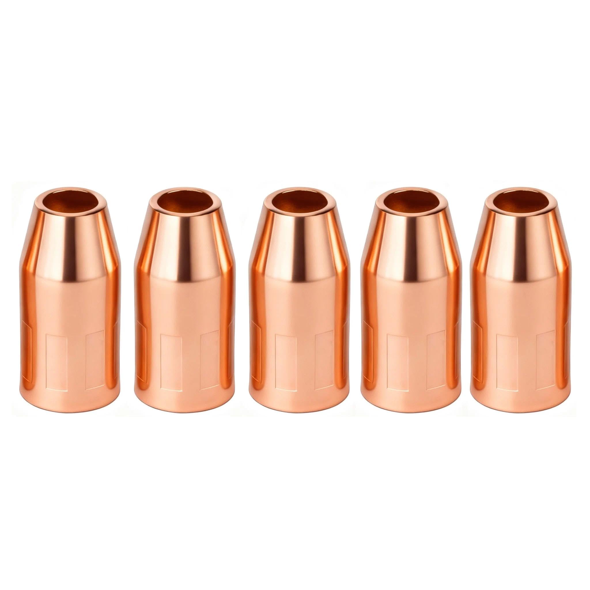 5 boquillas para pistolas de soldadura VNS50F Velocity Flush 1/2 rosca fija compatible con pistolas de soldadura Tweco Fusion 140 180 220 250 MIG