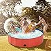 mcgrady1xm Collapsible Pet Dog Bath Pool, Kiddie Pool Hard Plastic Foldable Bathing Tub PVC Outdoor Pools for Dogs Cat Kid