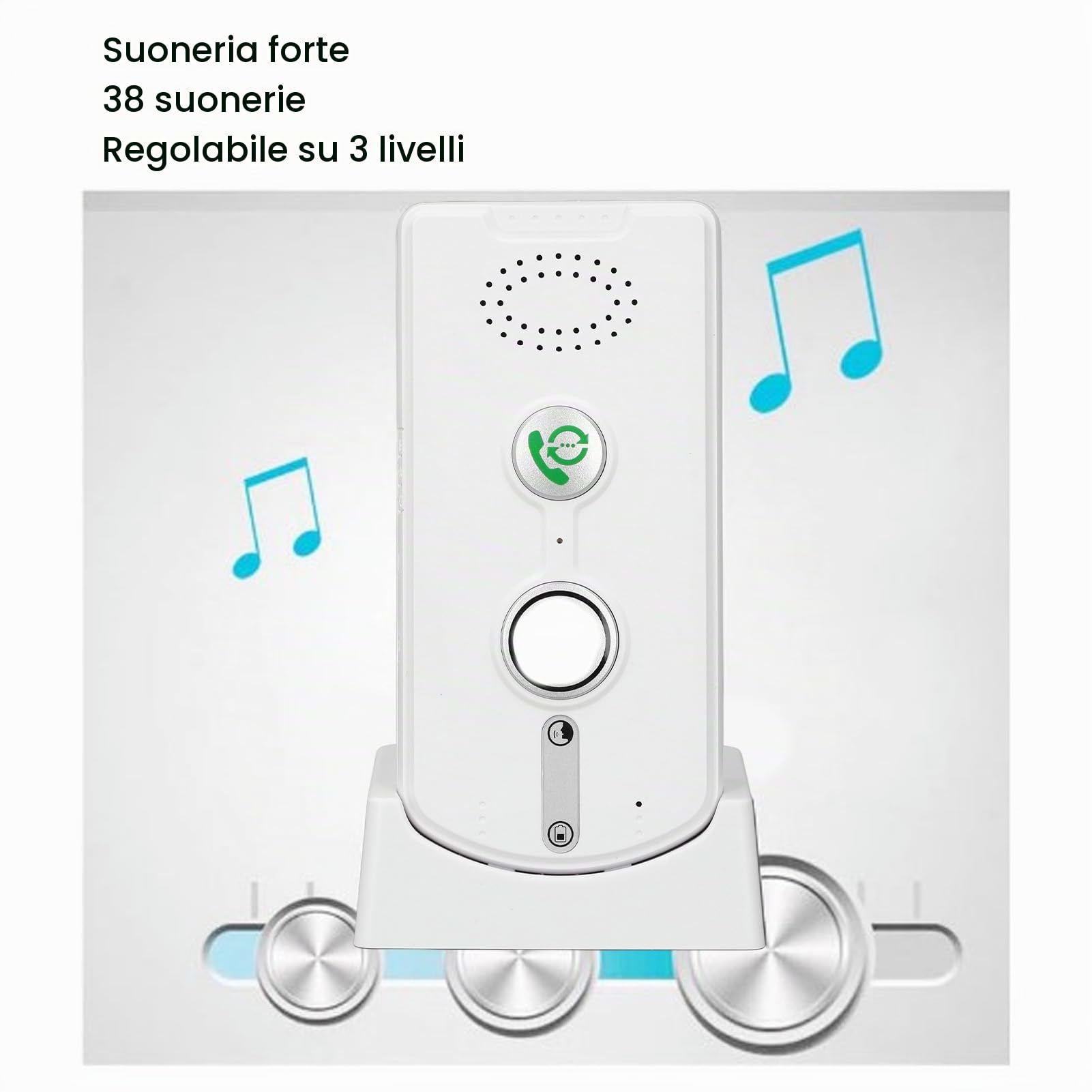 Intercom Wireless per Casa 1000 M VOCE VOCE Attivata Interfono a 2 Vie per Home House Business Room to Room DC5V 1A (WHITE)