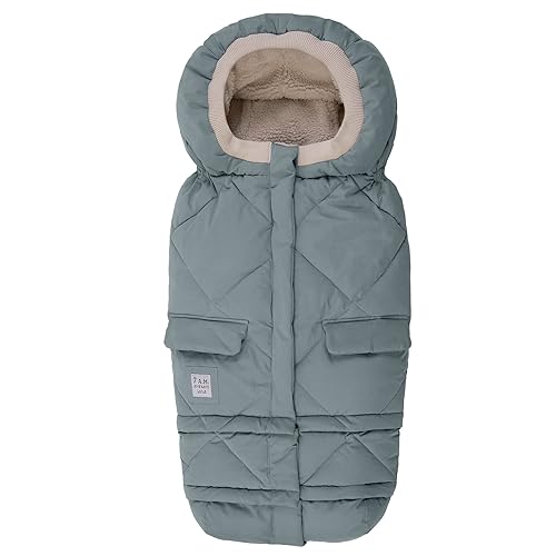 Miniatura 14 de 7AM Enfant Manta para Cochecito 212 - Manta Ajustable con Cremallera para Asiento de Auto de Bebé para Invierno de Bebés, Unisex Multipropósito con