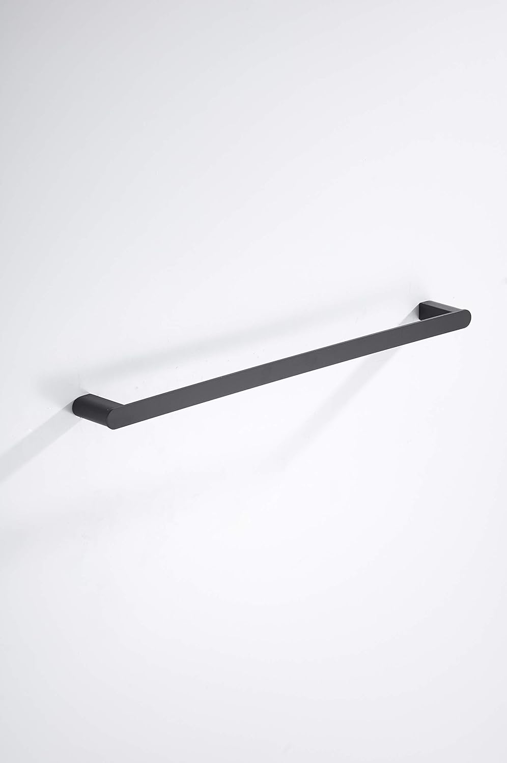 Klabb RB-18 4-Piece ss304 Bathroom Hardware Accessory Set with 24" Towel Bar -Matte Black Round Type : Tools & Home Improvement