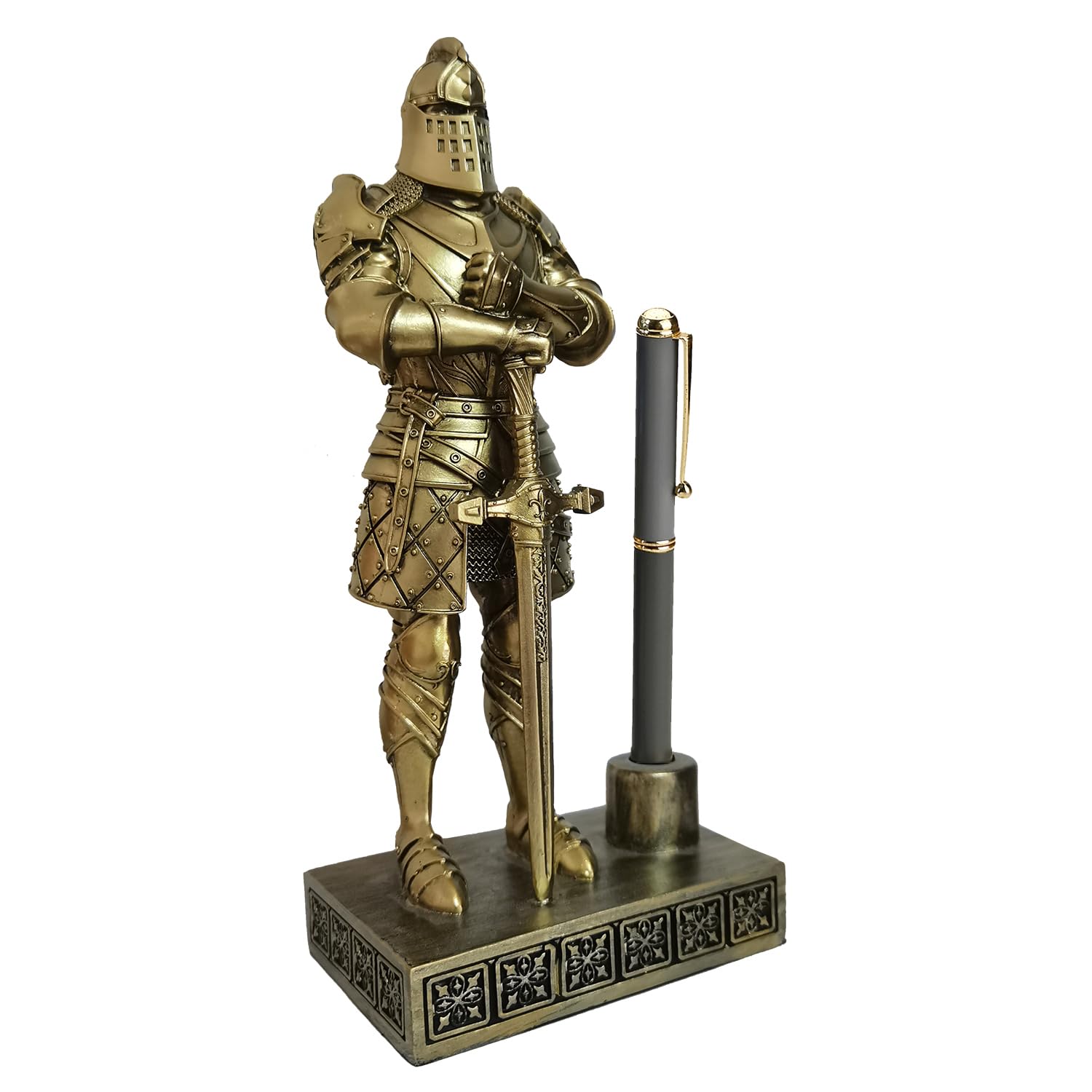 HDbigi King's Guard Knight Soporte para Bolígrafos Organizador de