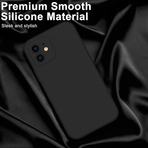 Miniatura 3 de DEENAKIN Funda de silicona compatible con iPhone 12 con protector de pantalla, mejora la protección de la cámara, funda protectora suave y flexible