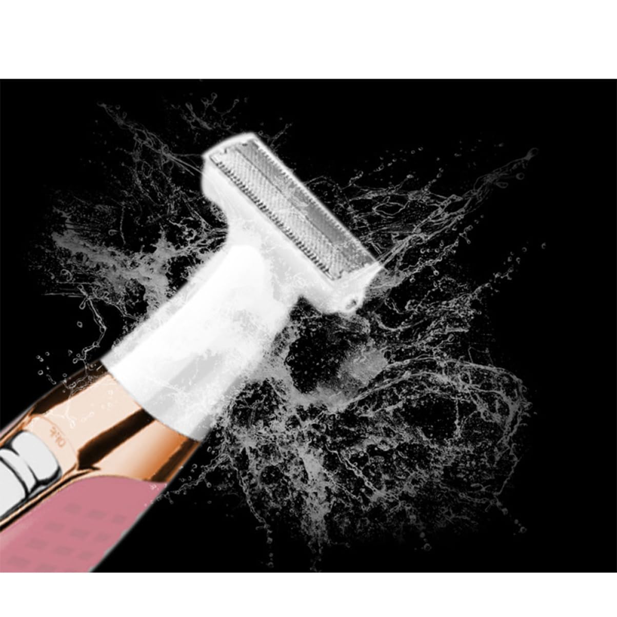 MAGICLULU Elektrischer Haarrasierer für Frauen Schmerzarm ohne Irritationen für Kinn und Wangen Tragbar für Handtasche und Sporttasche