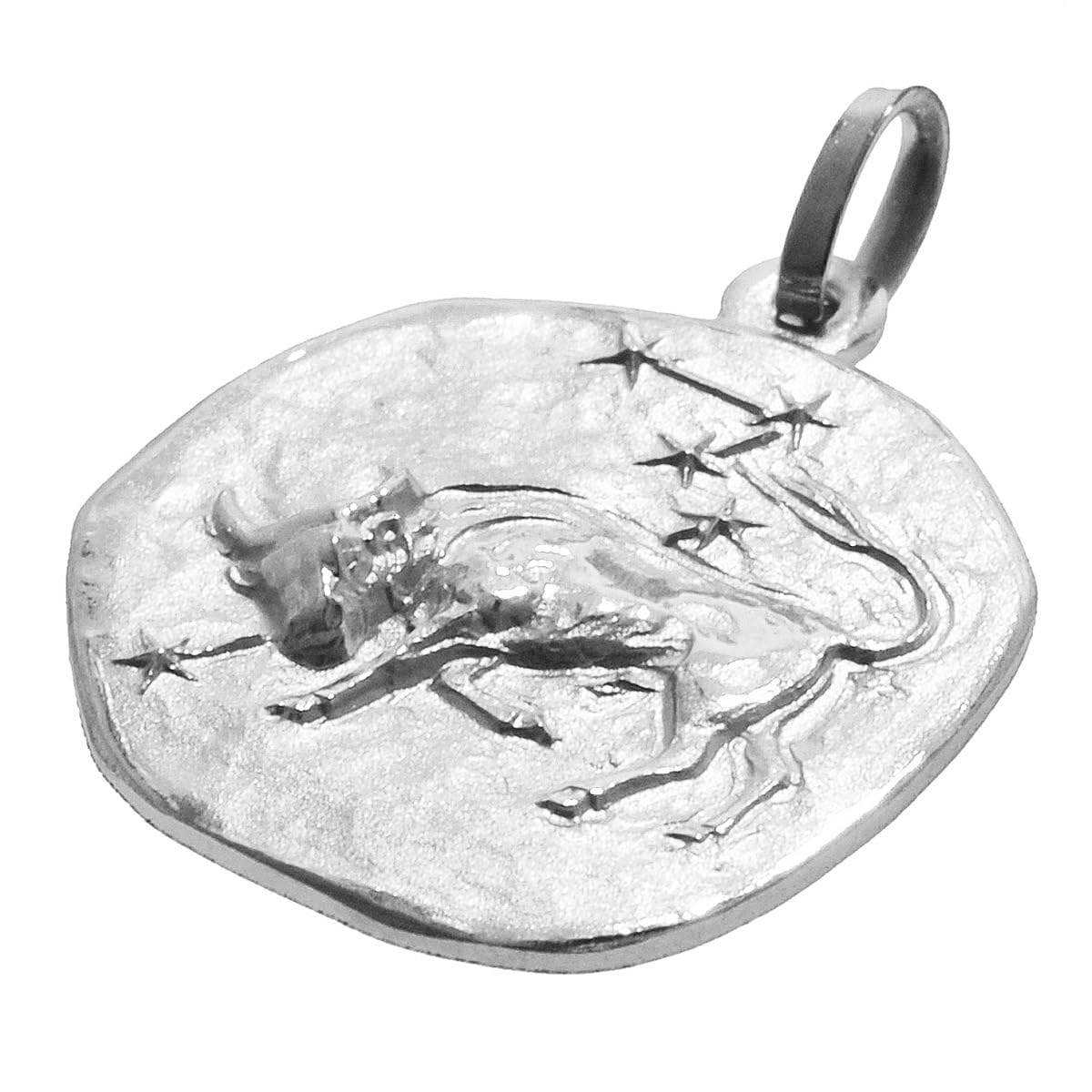 trendor Sternzeichen Stier 925 Silber Anhänger Ø 16 mm 21218-05 | wunderschönes Schmuckstück für Damen und Herren, elegante Geschenkidee