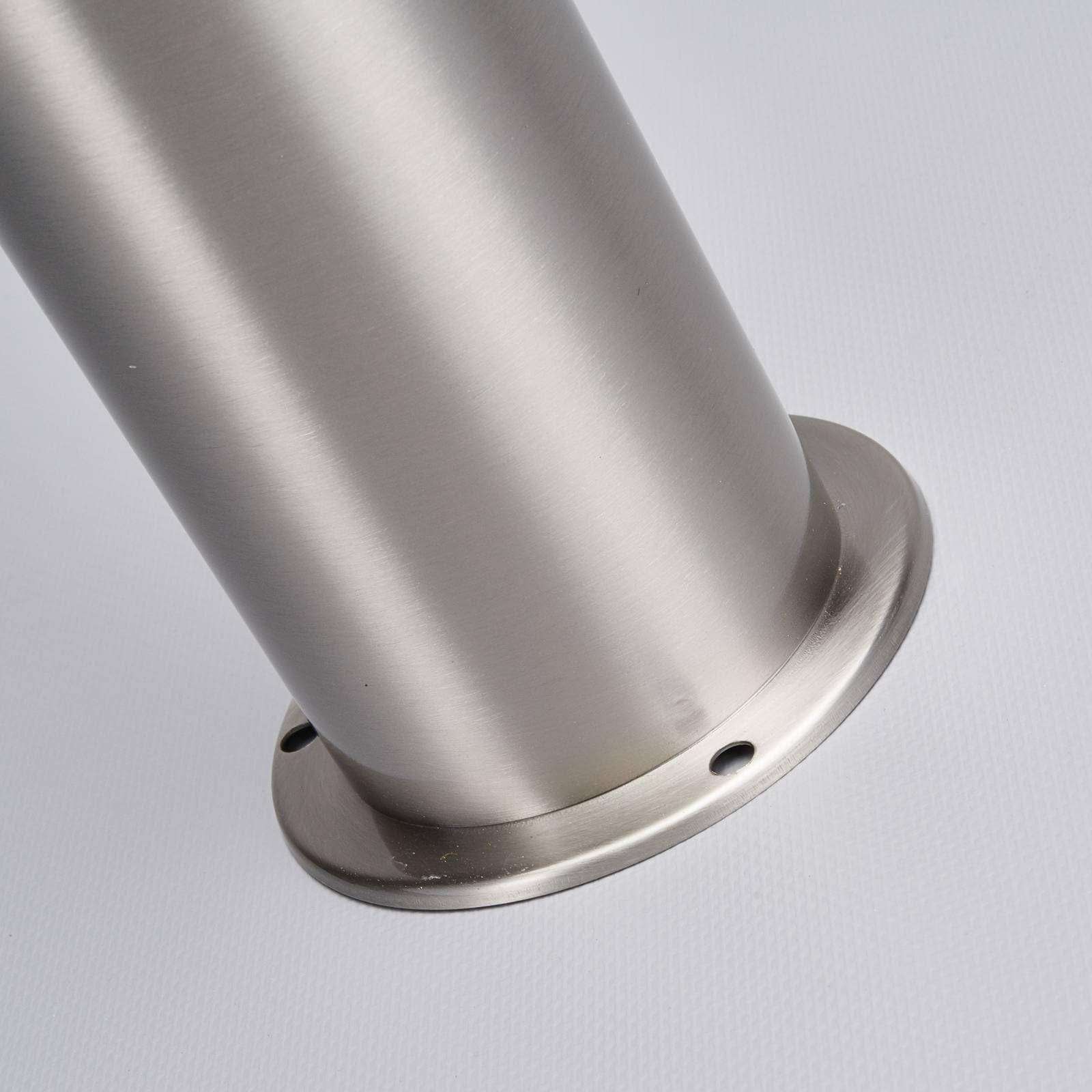 Lindby Lampada LED da esterni (Moderno) colore Grigio, in Acciaio Inox lampadina inclusa lampioncino paletto luminoso lampada viale lampione