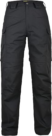 HARD LAND Mens Convertible Hiking Pants Waterproof Lightweight Zip-Off Outdoor Ripstop Cargo Shorts Elastic Waist