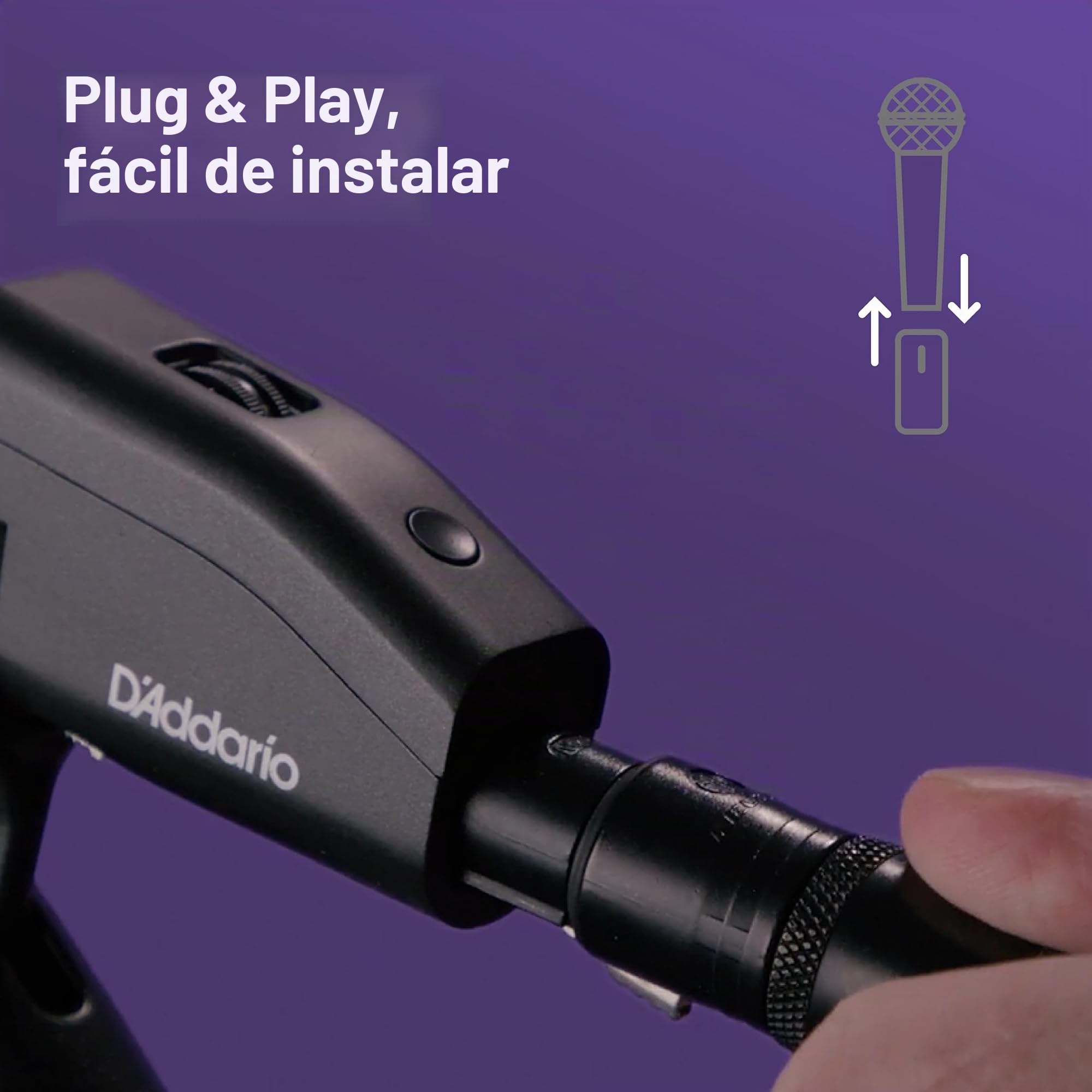 Sensor de micrófono infrarrojo D'Addario Mic Mute - Eliminador de realimentación