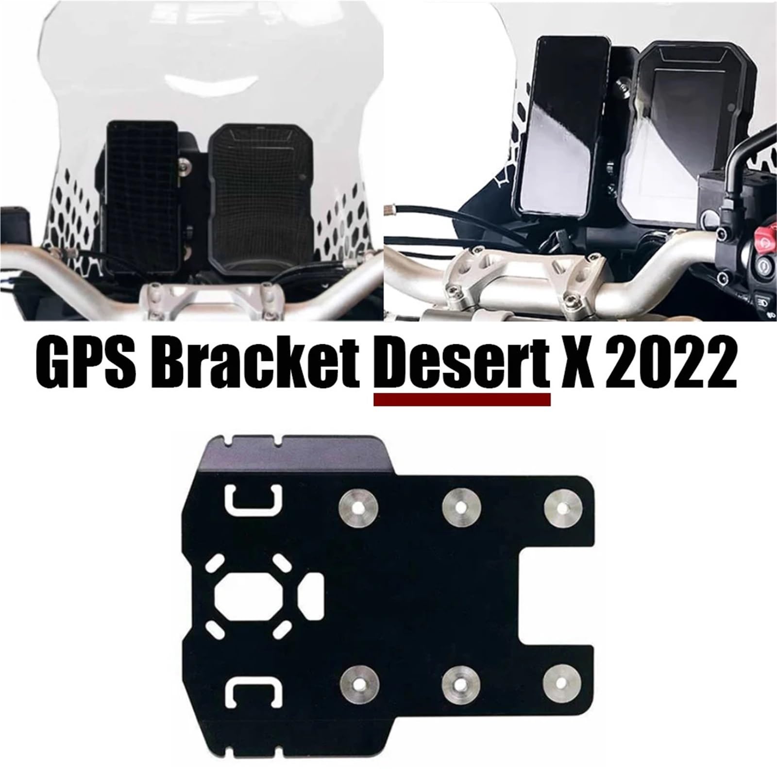 Motocyklowy uchwyt nawigacyjny GPS Uchwyt antywstrząsowy do telefonu komórkowego, pasujący do Ducati Desert X, akcesoriów GPS, stabilizatora GPS do i nawigacji Uchwyt GPS