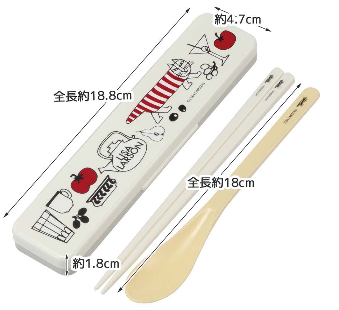 Amazon｜スケーター(Skater) 箸 スプーン コンビセット 18cm 抗菌加工