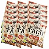 Carroll Shelby's Original Texas Brand Authentic Birria Taco Seasoning – Savory and Spicy Flavors for Tacos and Meats (Pack of 12)