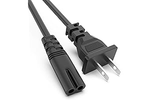 5ft AC Power Cord Cable Compatible for Sony GTK-XB90 Portable Speaker