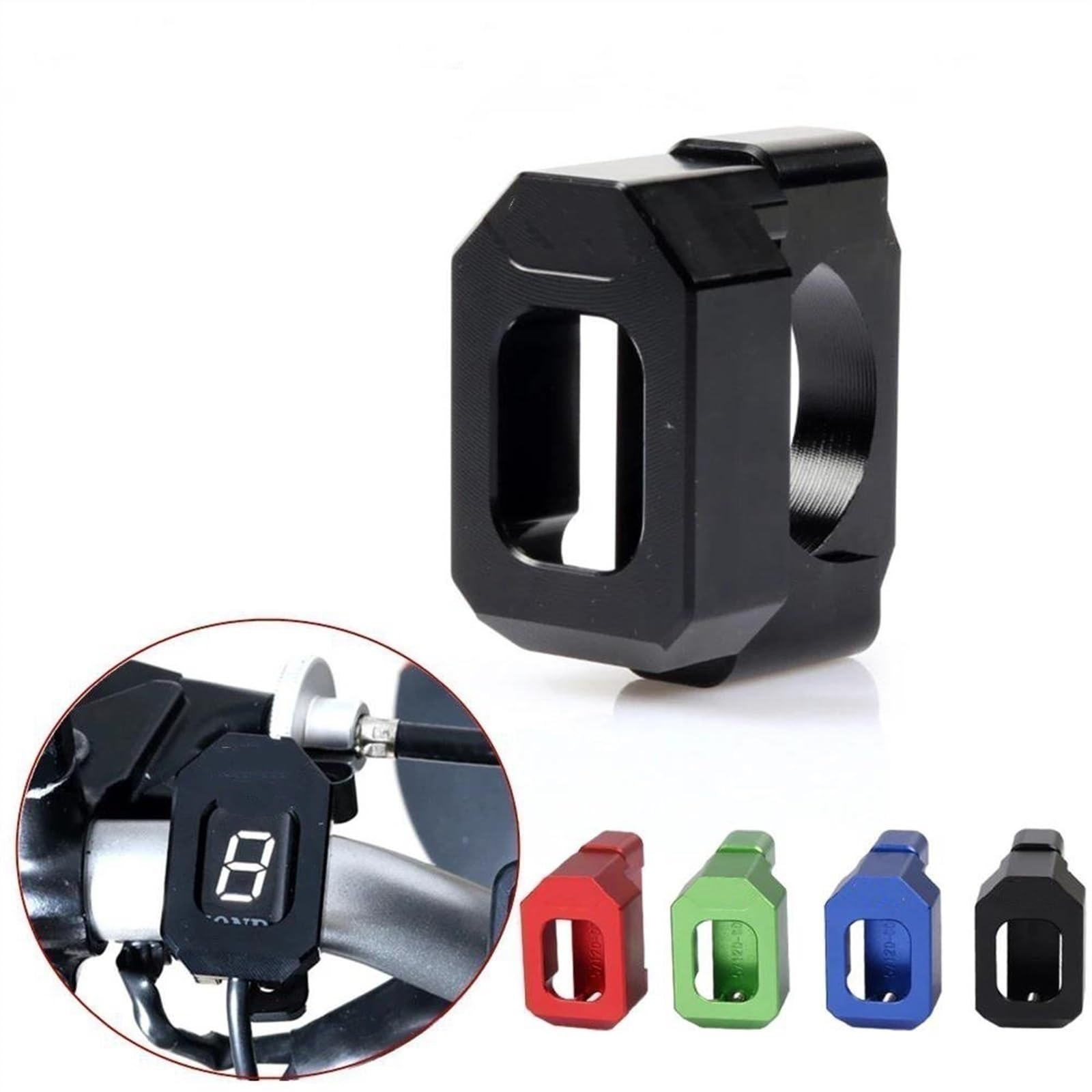 Instrumento Motocicleta Accesorios para Motocicleta, Indicador De Marchas, Medidor De Visualización para YZF-R6 R1 WR250R WR250X WR250R 250X WR250(Rojo)