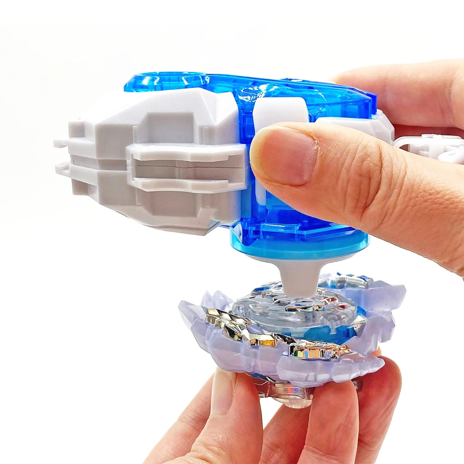 Desamvap Bey Launcher LR E Manico Per Trottola - Lanciatore A Due Vie B-184, Accessori Per Beyblade Burst - 2